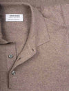 Gran Sasso Beige 3 Button Longsleeve Polo Shirt