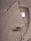 Gran Sasso Beige 3 Button Longsleeve Polo Shirt