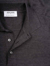 Gran Sasso Grey 3 Button Longsleeve Polo Shirt