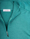 Gran Sasso Mock Neck Half Zip Knitwear Green