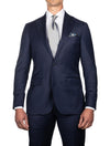 Louis Copeland Ascot Suit Hamptons Blue 2 piece 2 button notch lapel soft shoulder flap pockets 2