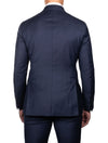 Louis Copeland Ascot Suit Hamptons Blue 2 piece 2 button notch lapel soft shoulder flap pockets 3