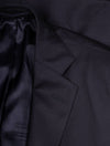 Louis Copeland Ascot Suit Navy 2 piece 2 button notch lapel soft shoulder flap pockets 4