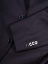 Louis Copeland Ascot Suit Navy 2 piece 2 button notch lapel soft shoulder flap pockets 5