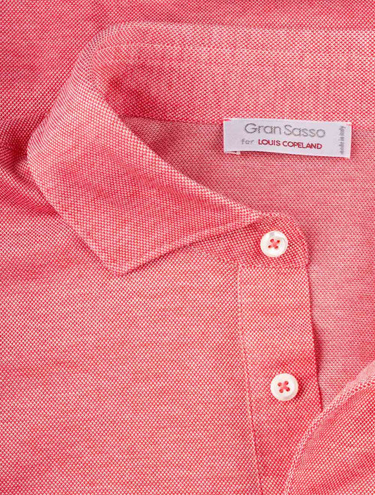 Gran Sasso Pique Jersey Polo Raspberry