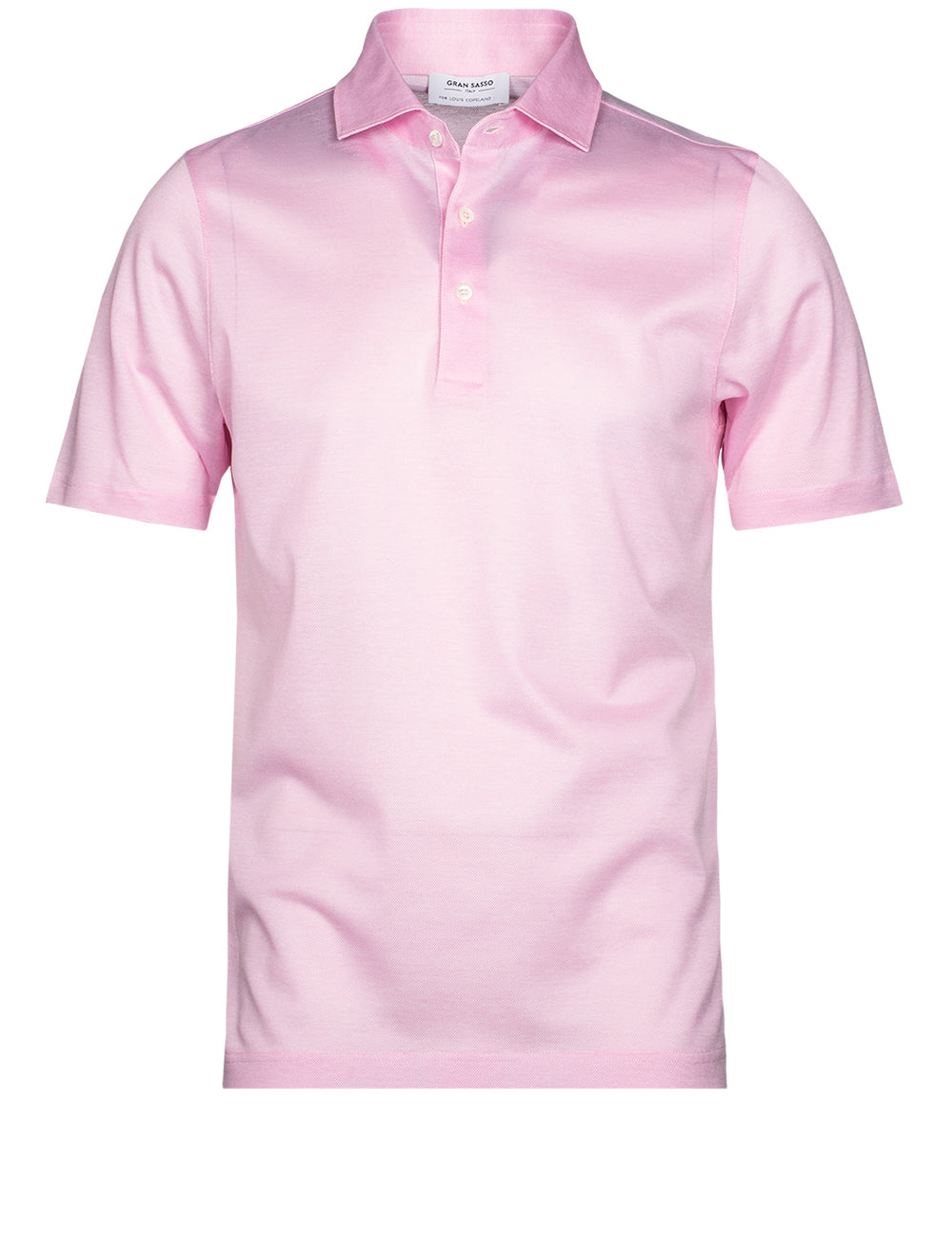 Gran Sasso 3 button Polo Shirt Pink MI