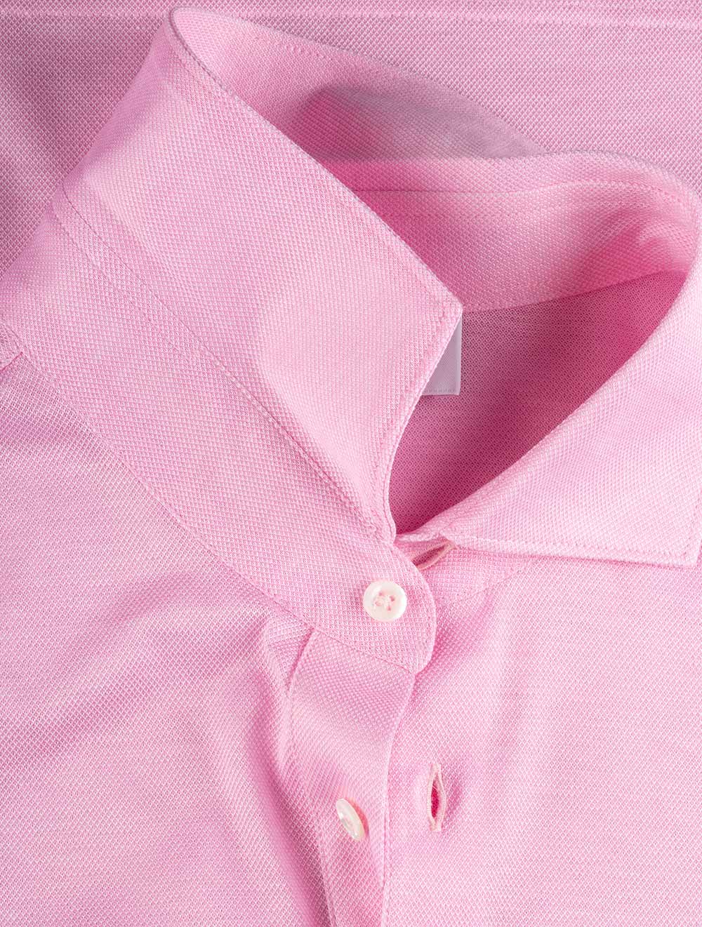 Gran Sasso 3 button Polo Shirt Pink AI4