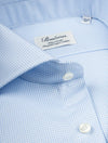 Stenstroms Zigzag Fitted Shirt Blue
