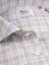 STENSTROMS Extra Long Plaid Shirt Brown