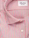 Stenstroms Stripe Fitted Shirt Red
