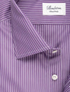 Stenstroms Stripe Fitted Shirt Purple