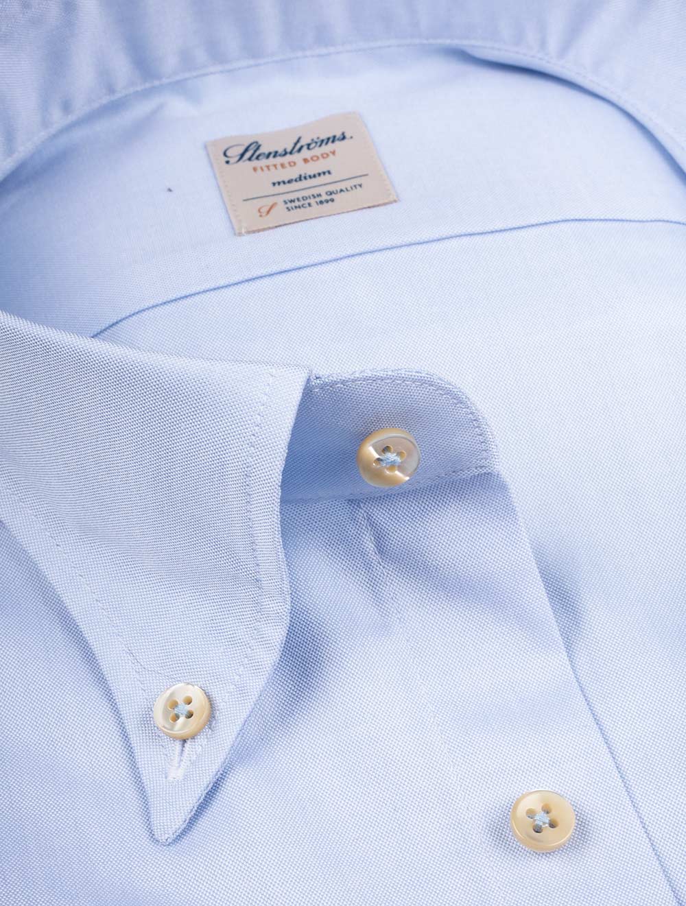 Plain Button Down Shirt Blue