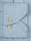 Stenstroms Luxury Flannel Fitted Shirt Blue