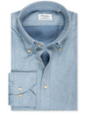 Stenstroms Luxury Flannel Fitted Shirt Blue