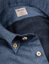 Fitted Flannel Shirt Navy