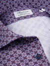 STENSTROMS Fitted Pattern Shirt Navy 551