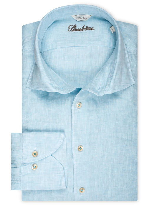STENSTROMS Linen Shirt Aqua