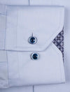 STENSTROMS Fitted Contrast Twill Shirt Blue