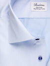 Stenstroms Fitted Plain Shirt With Ht In Blue