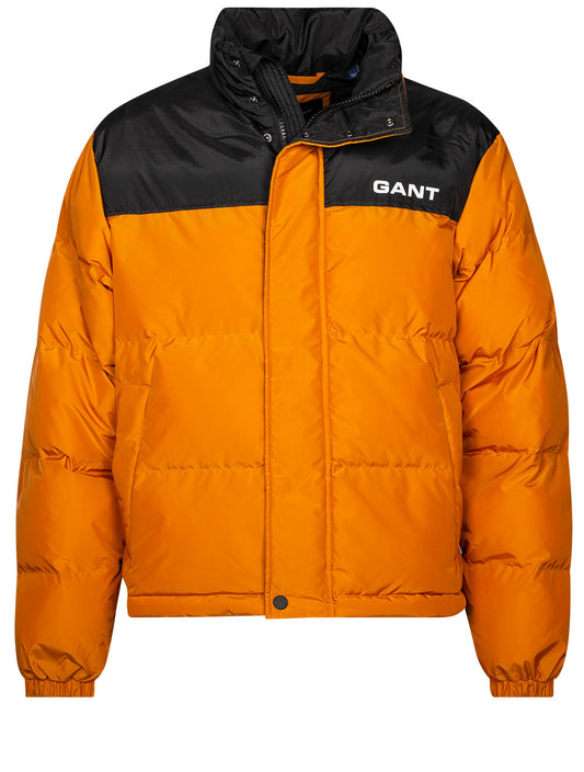 GANT Blocked Padded Jacket Dark Mustard Orange