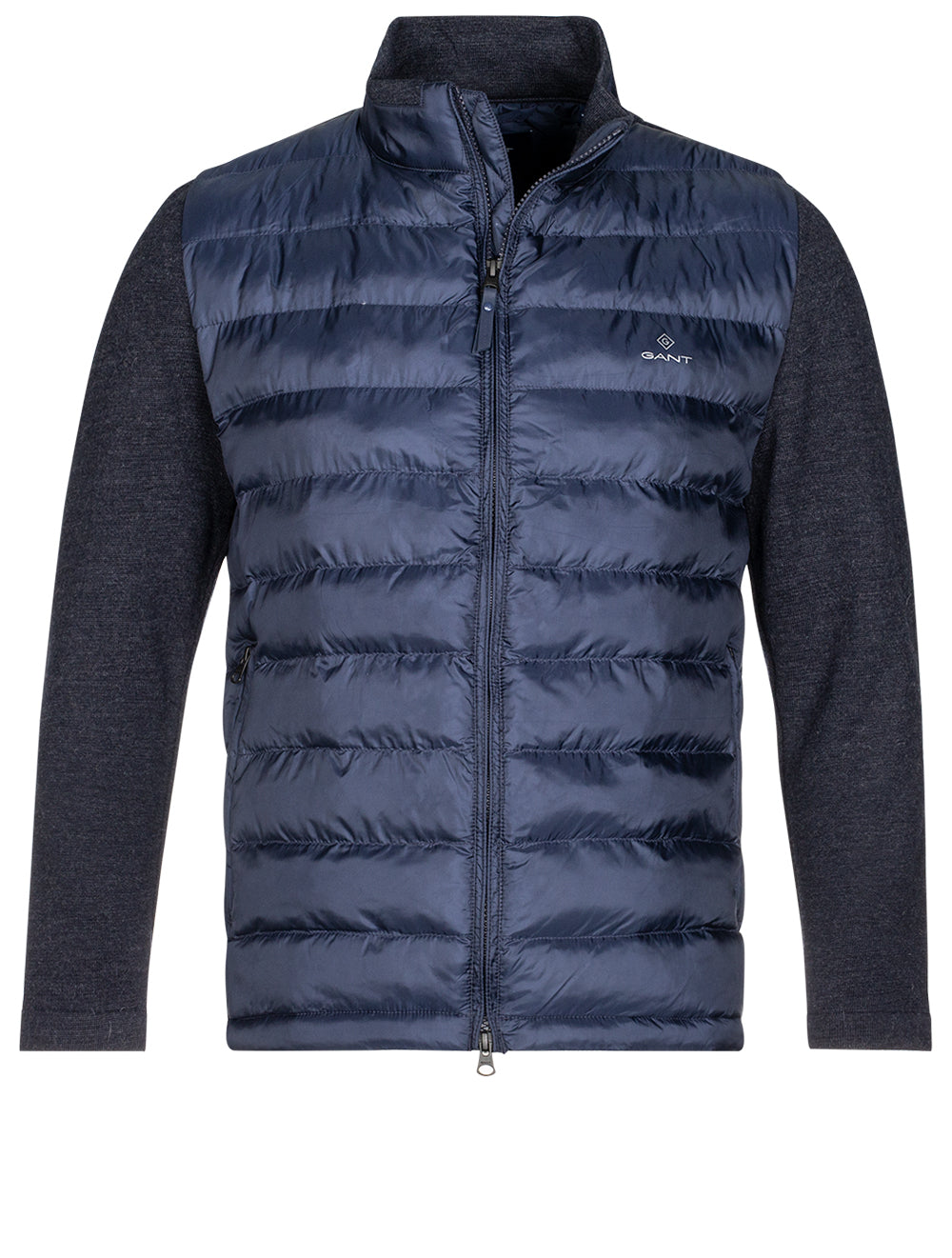 Gant Mixed Media Light Padded Jacket Evening Blue Stylish & High