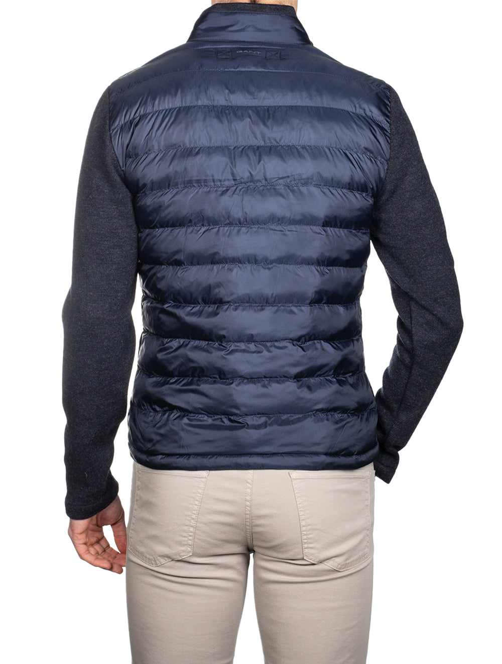 Gant Mixed Media Light Padded Jacket Evening Blue Stylish & High