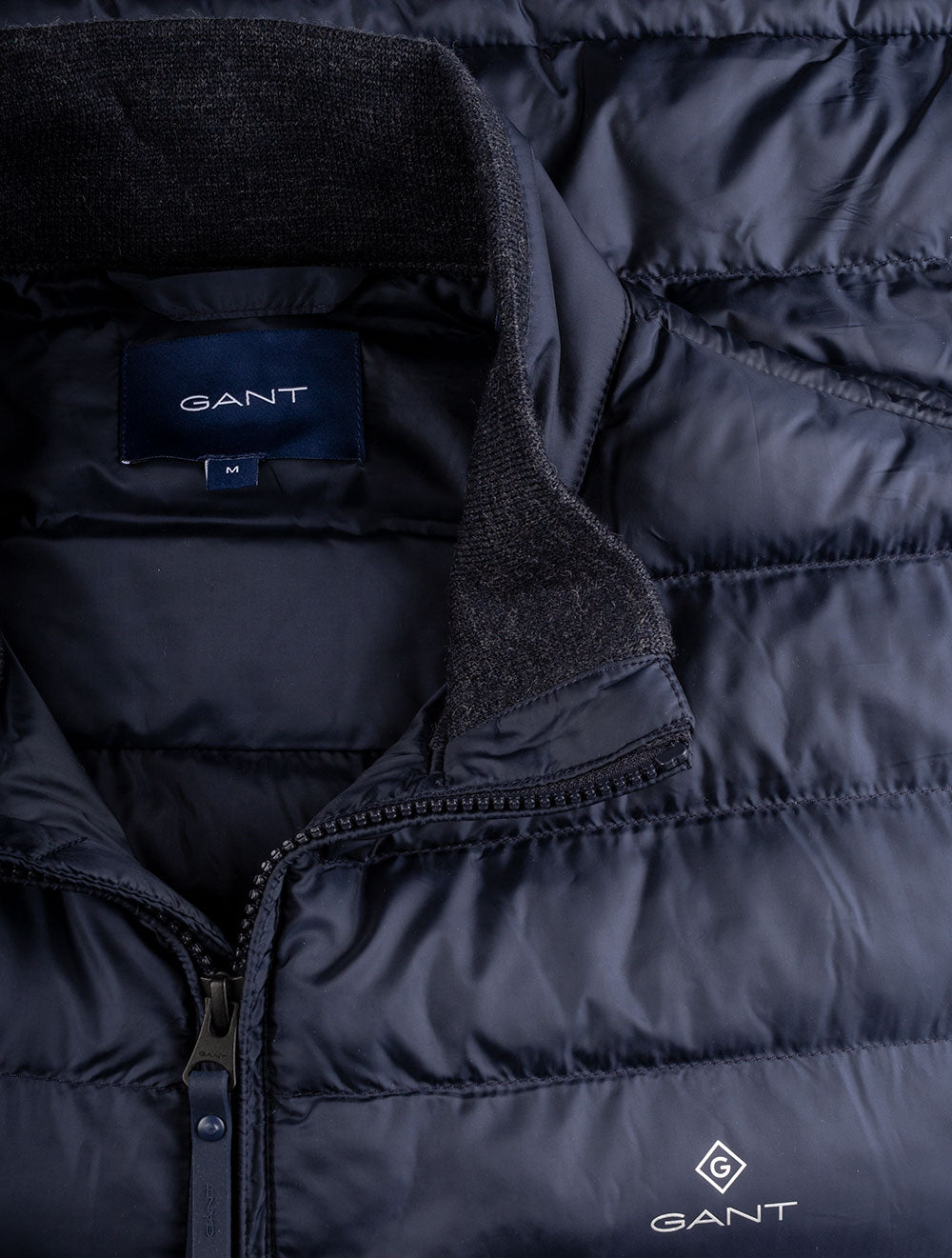 Gant Mixed Media Light Padded Jacket Evening Blue Stylish & High