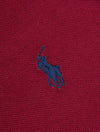 RALPH LAUREN Mesh Polo Shirt Dark Red