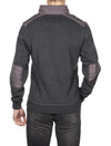 Belstaff Jaxon Quarter Zip Sweater Charcoal