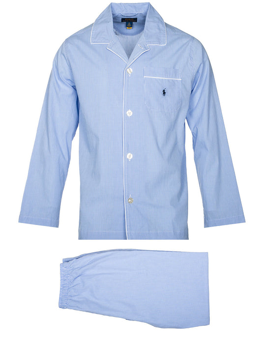 RALPH LAUREN Cotton Pyjama Set Blue