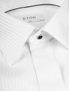 Eton White Striped Satin Tuxedo Shirt