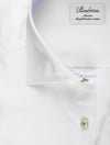 Stenstroms Contrast Collar Slim Fit Shirt White