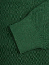 Cotton Pique Half Zip-Forest Green Melange