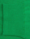 Classic Cotton V-Neck Dark Hunter Green Melange