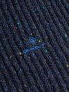 GANT Neps Ribbed Crew Neck Sweater Blue