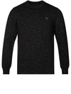Neps Melange Crew Neck Sweater Washed Out Black
