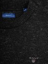 Neps Melange Crew Neck Sweater Washed Out Black