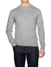 Cashmere Crew Neck Sweater Grey Melange