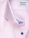 STENSTROMS Contrast Floral Inlay Shirt Pink