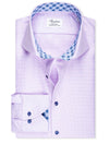 STENSTROMS Contrast Floral Inlay Shirt Lilac