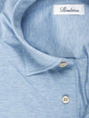 Stenstroms Slimline Jersey Stretch Shirt Blue