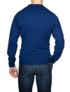 Super Fine Lambswool Crew Neck Sweater College Blue