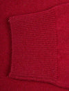 Super Fine Lambswool V-Neck Sweater Port Red