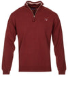 GANT Royal Port Red Super Fine Lambswool Half-Zip Sweater