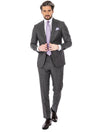 Louis Copeland Grey Subtle Check Slim Fit Two Piece Suit