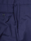 Louis Copeland Plain Suit Blue 2 piece 2 button notch lapel soft shoulder flap pockets 7