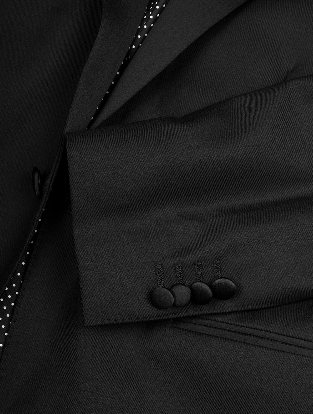 Louis Copeland Dress Suit Tuxedo Black 2 Piece 1 Button Single Peaked Lapel 5
