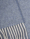 STENSTROMS Twill Wool Scarf-Blue