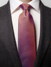 ETON Geometric Silk Tie Red