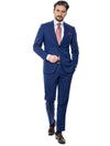 Blue Canali Micro Check Classic Fit Suit
